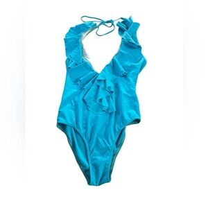 Sun and sea blue bikini one piece